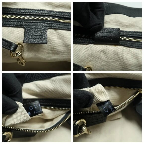 GUCCI Soho Black Leather Tote 818-041825 - Picture 11 of 12